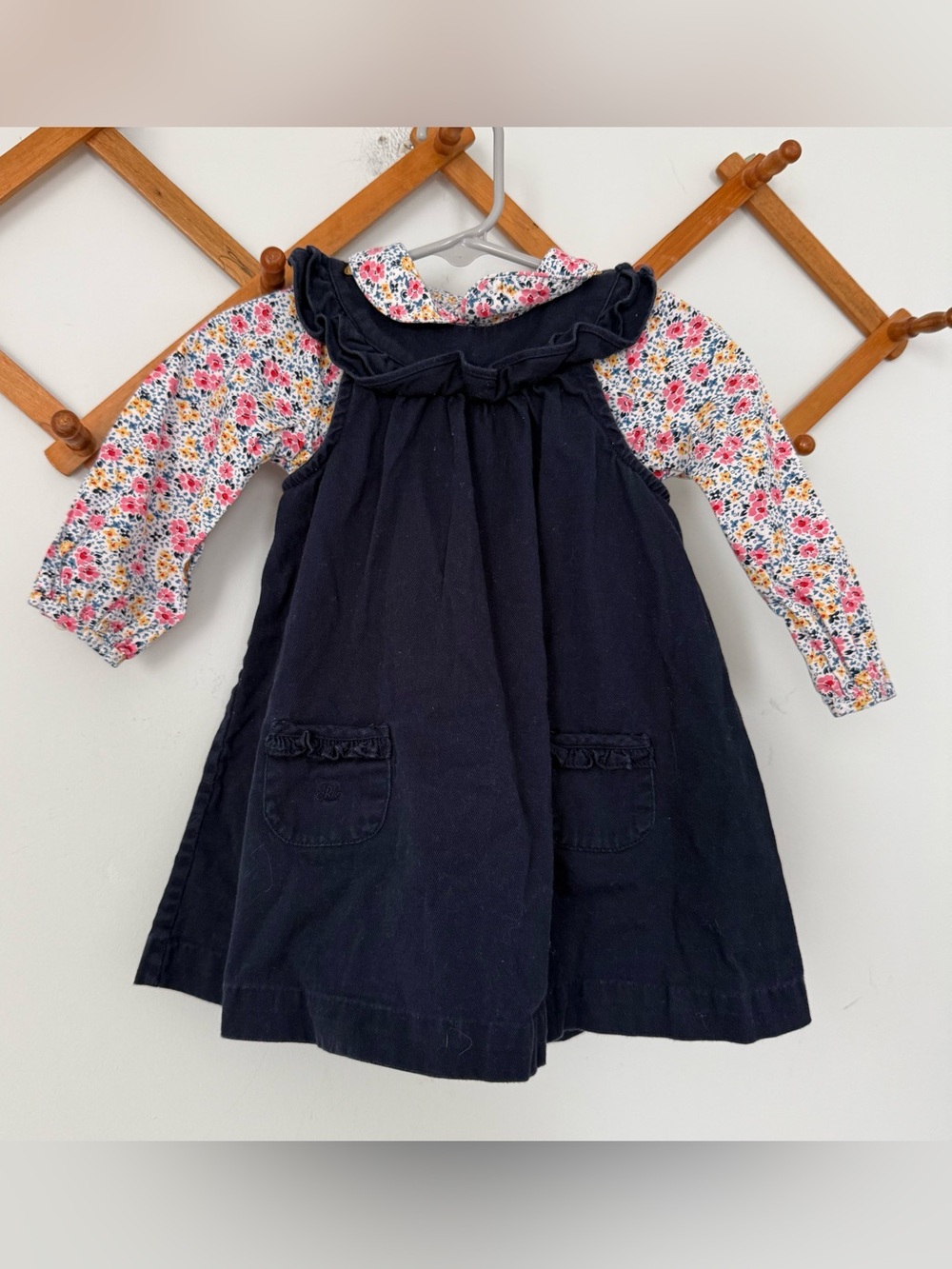 Ralph Lauren Baby Girls Jumper Dress and Floral top 12 Months